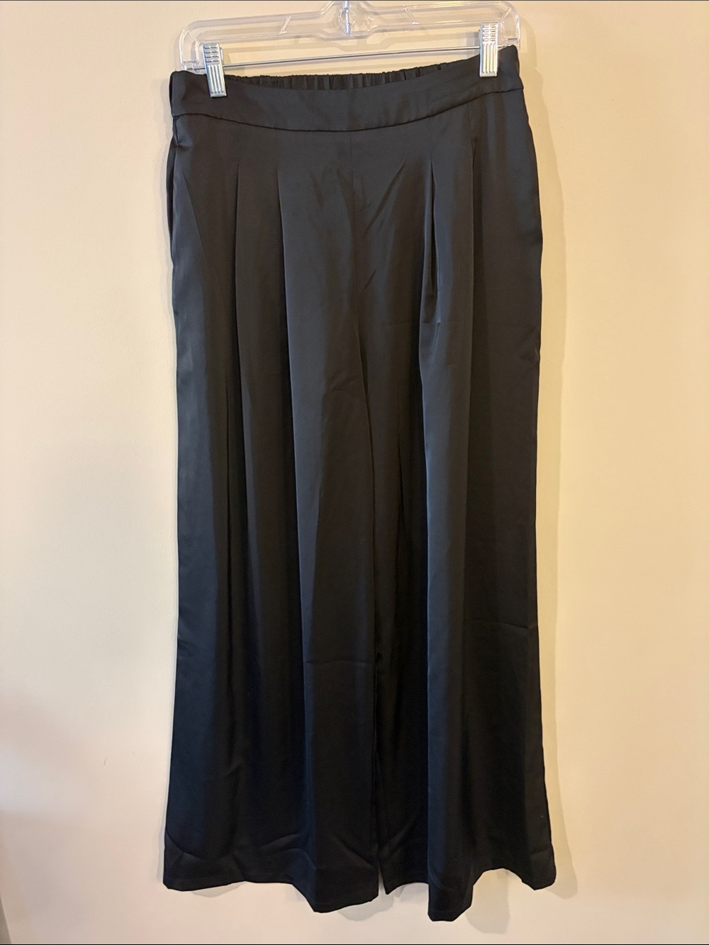 Cider Black High Waisted Wide-Leg pants